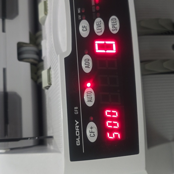Glory GFB-830B cash money bill currency counter with counterfeit detection - Picture 4 of 9